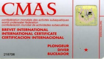 CMAS 1* diving training, e-learning