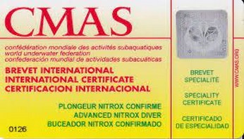 Training advanced nitrox specialty course, eLearning CMAS